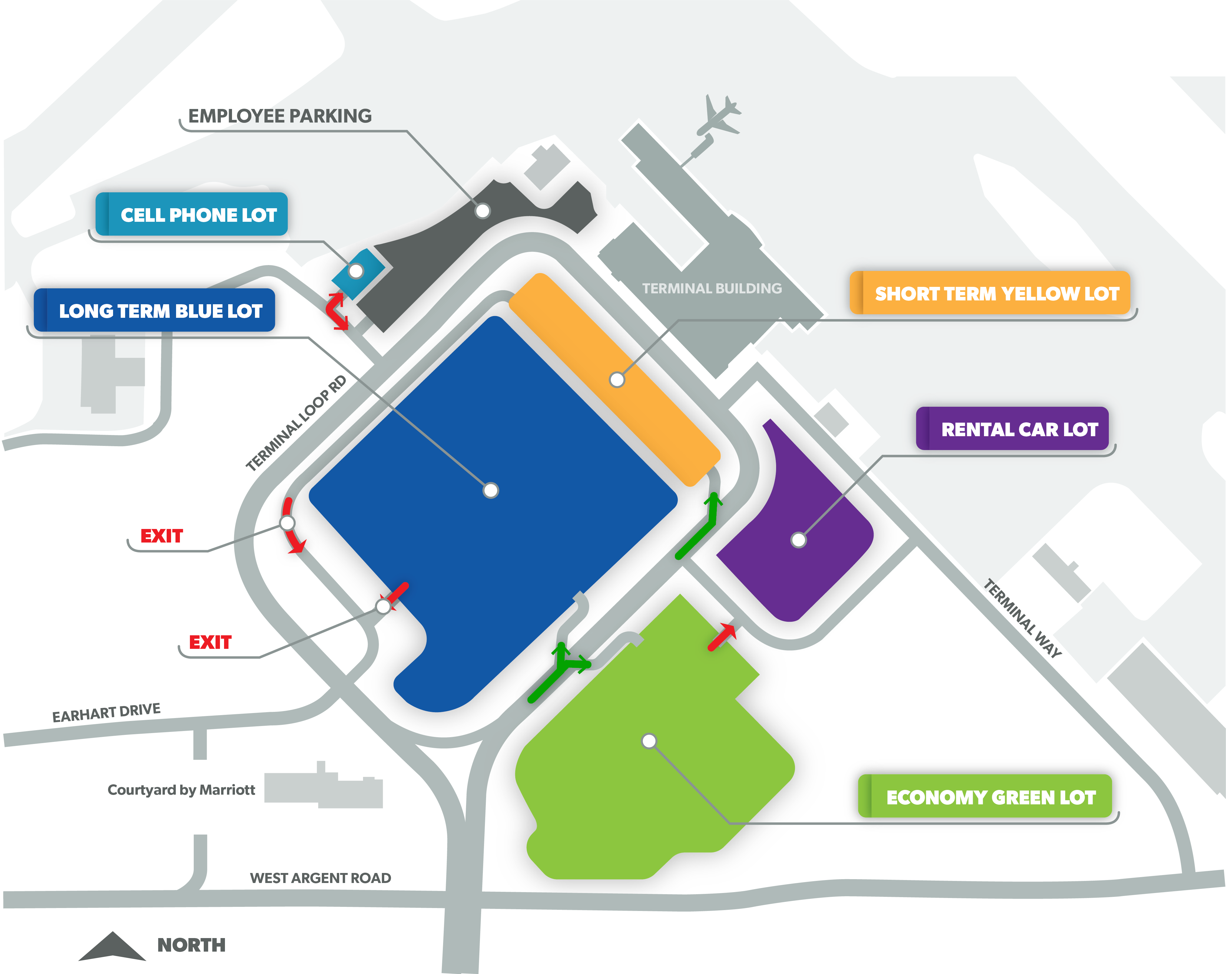 Mapa del aparcamiento del CPS